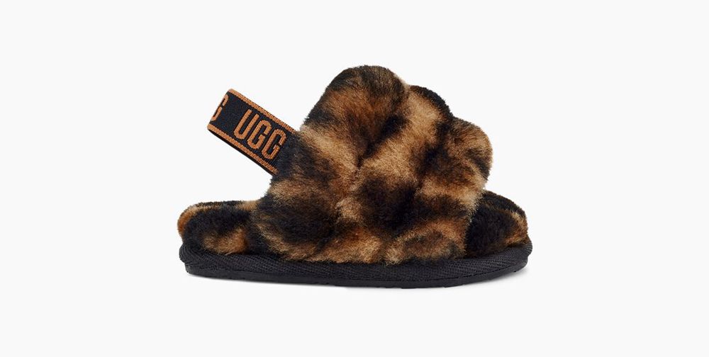 Ugg Slides Canada - Ugg Kids' Fluff Yeah Her Print Leopard